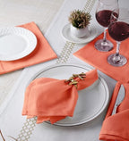 Encasa XO Cloth Napkins, Washable, Reusable Cotton 17"x17" - Image 2
