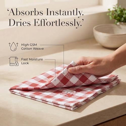 Urban Villa Cloth Napkins Cotton 20x20 (Set of 12) Rust - Image 3