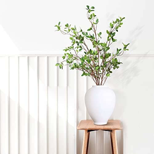 Melorca&Guilla Artificial Plants,6PCS 43.3" Green Faux Branches for Vase,Artificial Plants for Shop Garden Office Home Décor - Image 2