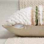 ANRODUO Boho Decorative Throw Pillow Covers Plush Green 18x18 Pack of 2 - Image 5