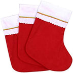 Cooraby 16 Pack Red Felt Christmas Stockings 15 Inches Xmas Fireplace Hanging Stockings Holiday Decorations Stockings for Christmas Decorations - Image 3