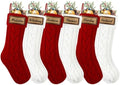 XOYTN 6 Pack Personalized Christmas Stockings,18” Knitted Hanging Stocking by Unknown