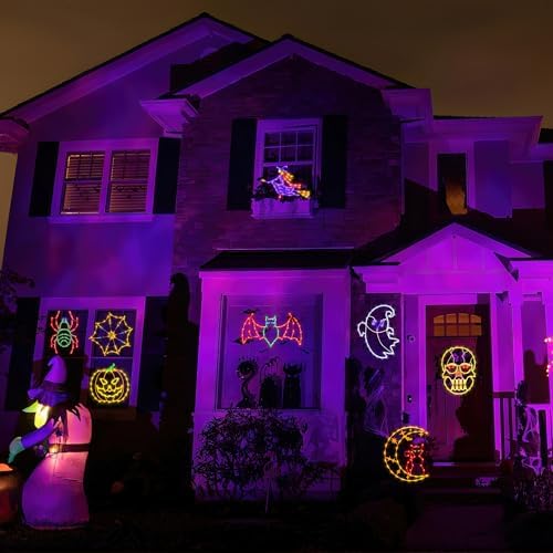 TRWYMZ Halloween Decorations - 16" Halloween Window Silhouette Lights - Image 5