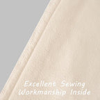 FUTEI Pack of 2 Velvet Decorative Throw Pillow Covers 20x20 Inch, Beige - Image 3