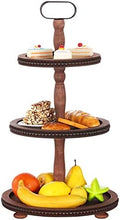 Urban Deco Wooden Tiered Tray 3-Tier Decorative Tray Stand Serving Tray by UrbanDeco