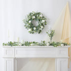 120 Pcs 5 Kinds Mixed Artificial Eucalyptus Stems Rose Baby's Breath - Image 4