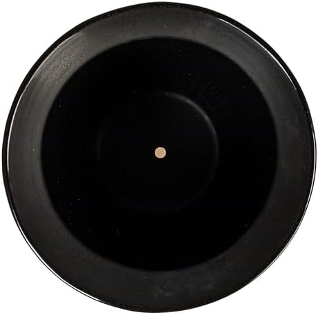 Creative Co-Op Embossed Textured Stoneware Planter, Matte Black - Image 3