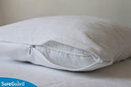 Set of 2 King Size SureGuard Pillow Protectors - 100% Waterproof, Bed Bug Proof, Hypoallergenic - Premium Zippered Cotton Covers - Smooth - Image 3