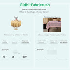 Ridhi Block Print Round Tablecloth Bubblegum Pink 132 Inch 100% Cotton - Image 3
