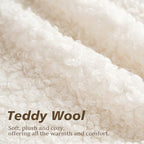 Foindtower Decorative Fuzzy Faux Fur Throw Pillow Covers 24x24 Inch White - Image 2