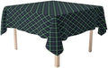 Fabric Textile Products | Blue & Green Tartan Tablecloth | Plaid Square Tablecloth | 60" x 60" | Machine Washable and Stain-Resistant for Easy Care | Made in The USA by FabricTextileProductsInc