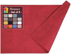 Homaxy PU Faux Leather Placemats for Dining Table, Set of 8, Red by Homaxy