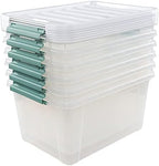 6-Pack 35 L Plastic Storage Box, Latch Storage Box with Lids - Image 7
