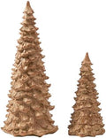DN DECONATION Christmas Tree Figurines, Set of 2 Tabletop Xmas Trees by DNDECONATION