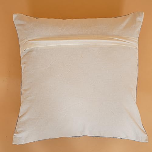 Indian Cotton Cushion Cover Sabra Kilim Pillow Cover Designer Decorative Sofa 18x18 Inche Handwoven Cushion Case for Farmhouse Home Decor Spring Decorative Pillow (Pattern 11) - Image 4