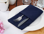 Blue Needles Solid Cloth Napkins 100% Cotton Set of 12-18 x 18 Inches - Image 4