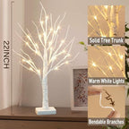 Vanthylit 4 Pcs Lighted Birch Tree Battery Powered Tabletop Tree Decorations for Home Fireplace Party Christmas Decorations (22 Inch) - Image 6