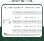 Softalker Christmas Jacquard Rectangle Tablecloth, 60 x 144 inch, Green - Image 6