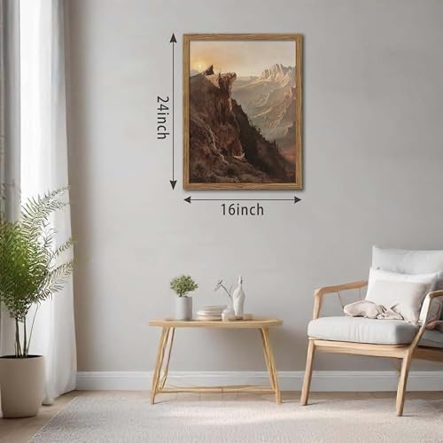Western Cowboy Wall Art Set of 3, Vintage Southwestern Cowboy Wall Decor Paintings, Western Longhorn Bull Posters Prints Pictures for Bedroom Living Room Farmhouse Decor 16x24 Inch Wood Framed - Image 4