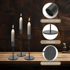 Black Candlestick Holders Bulk for Taper Candles Decorative Metal Candelabra Candle Holders Fit 0.8 Inch Diameter Candles Gold Taper Candle Stands for Wedding Home Party Table Decor (Set of 27) - Image 3