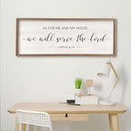 As For Me And My House We Will Serve The Lord Wall Decor 40" x 15", Wood - Image 4