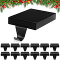 Zonon 4 Pcs Christmas Stocking Holders for Mantle, Black by Zonon