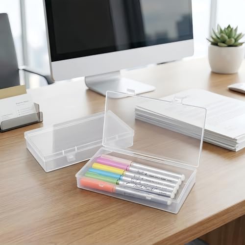 LJY 12 Clear Rectangular Plastic Boxes, 6.1 x 3.3 x 1.2 in for Sewing - Image 4