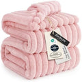 Bedsure Soft King Size Blankets for Bed Coral Pink 108"x90" by BEDSURE
