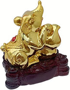 Betterdecor Gold Color Feng Shui 12 Chinese Zodiac Animal Statue Figurine Home Office Decoration and Gift for New Year Holidays and Birthday (Zodiac Rat) - Image 2