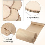 Tioncy 6 Pcs Burlap Table Runner Wood Slices Rustic Farmhouse Set,50ft - Image 4