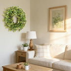 26'' Wreath for Front Door, Artificial Greenery Door Wreaths for Home Decor - Image 7