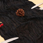 8 Pack Black Cheesecloth Table Runner 120 Inch Boho Wedding Decor - Image 6