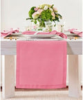 Solino Home 100% Pure Linen Table Runner Pink Carnation, Fete 14 x 108 in by SolinoHome