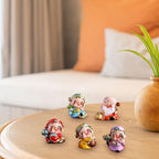 5 Pcs Resin God of Wealth Statue, Chinese New Year Feng Shui Fortune Figurines for Office and Home Decor - Image 6