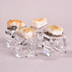 Citrine Cluster Napkin Rings Glass Base Dining Table Decor - Image 7