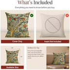 William Morris Woodpecker Right Tapestry Throw Pillow Cover 18 x 18 in - Image 6