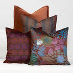 Floral Patterned Decorative Throw Pillow Covers, Set of 4, 18x18 Inch Modern Accent Pillow Covers 4 Pack by Unknown