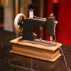 Sewing Machine Model Iron Wood Storage Box - Image 3