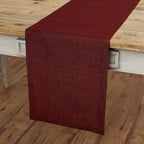 Solino Home 100% Linen Dining Table Runner Red Woven, Athena 14 x 72 in by SolinoHome