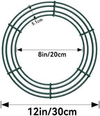 Thealyn 12 Pack 12" Metal Wreath Frame, Wire Wreath Rings for DIY Wreaths - Image 2