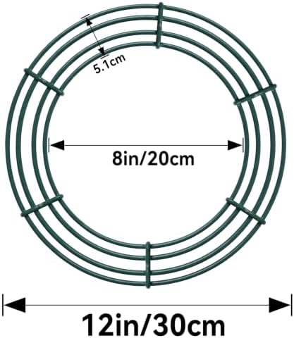 Thealyn 12 Pack 12" Metal Wreath Frame, Wire Wreath Rings for DIY Wreaths - Image 2