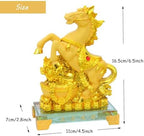 Feng Shui Chinese Zodiac Year Golden Resin Collectible Figurines Decoration for Luck & Wealth Perfect for Your Home or Office (HOS-FC) - Image 2