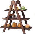 Wood 3 Tier Serving Tray Cupcake display Stand Wooden Platter Tiered Décor by woodenwinerack