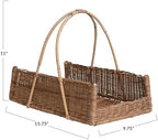 Creative Co-Op Decorative Handwoven Rattan Hanging Basket, Natural - Image 2