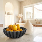 Decorative Marble Fruit Bowl For Kitchen Counter Or Table Decor – Premium Resin Large Key Bowl Elevates Your Modern/Farmhouse Home Decoration, Showcasing Fruit or Seasonal Centerpieces in Style - Image 2