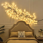 Bare Lamp LED Tree Branch Lights for Wall, Willow Vine Twig Decor Garland with 144 LED Lights and USB Powered, 8Lighting Modes for Indoor Window Wedding Decor (91in) - Image 2