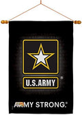 US Army House Flag - Dowel Set Armed Forces Rangers United State American Military Veteran Retire Official - Decoration Banner Small Garden Yard Gift Double-Sided Made In USA 28 X 40 by Breeze+Decor