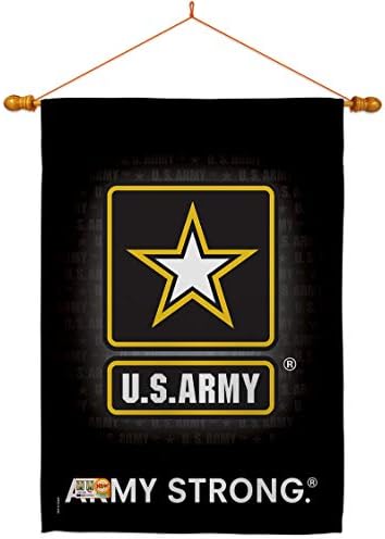 US Army House Flag - Dowel Set Armed Forces Rangers United State American Military Veteran Retire Official - Decoration Banner Small Garden Yard Gift Double-Sided Made In USA 28 X 40 by Breeze+Decor