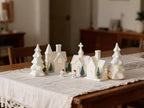 Christmas Decorations Indoor - 11 Pcs Ceramic Christmas Village Set - Image 2