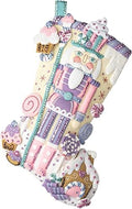 Bucilla Felt Applique 18" Stocking Making Kit, Nutcracker Sweet, Perfect for DIY Arts and Crafts, 89256E by Bucilla